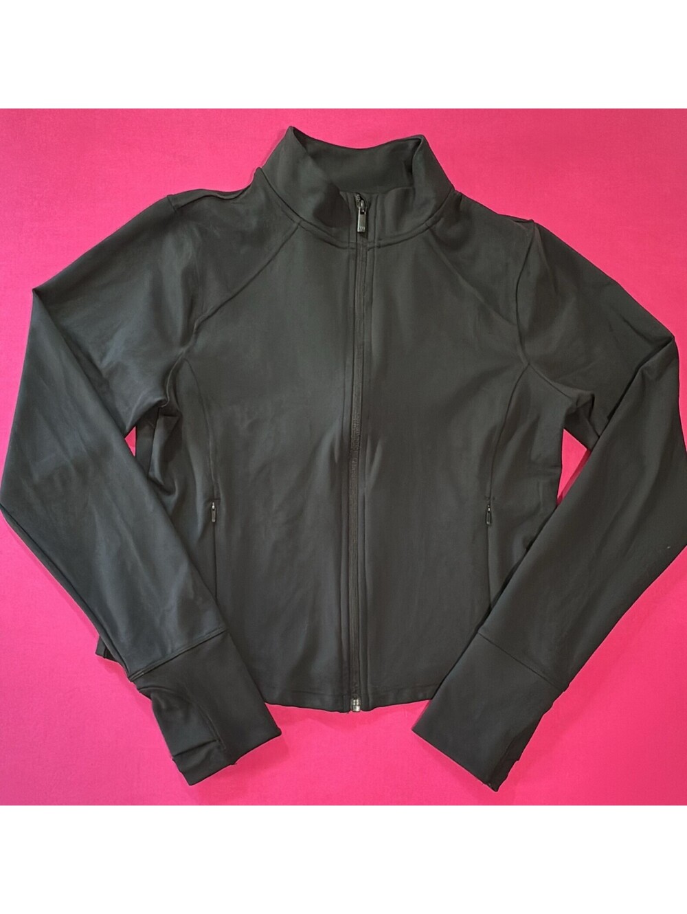 All In Motion Work Size M Dynamic Flex Full‑Zip Jacket Black New
